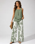 Conjunto Verde Salvia Blusa y Pantalón Botánico