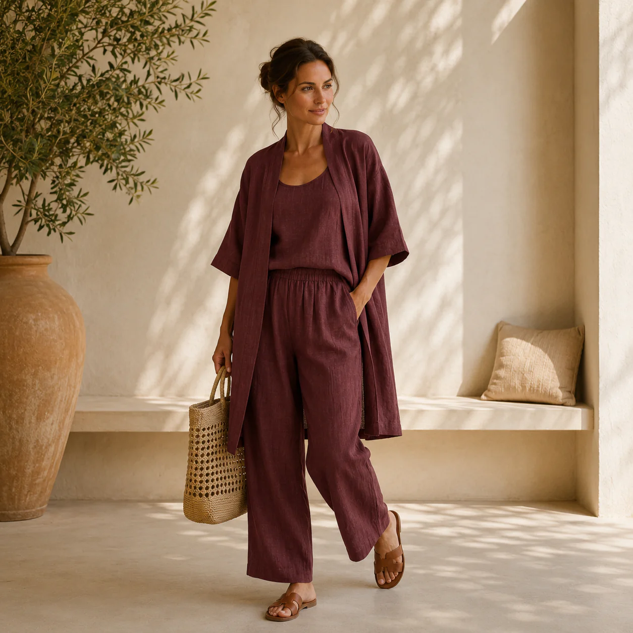 Conjunto de Lino Premium 3 Piezas