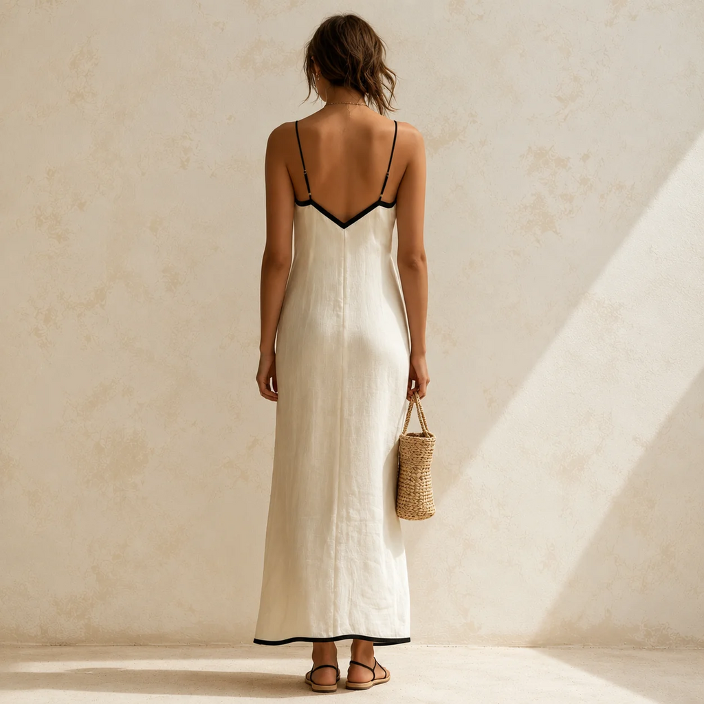 ADARA- Vestido Maxi Geometrico