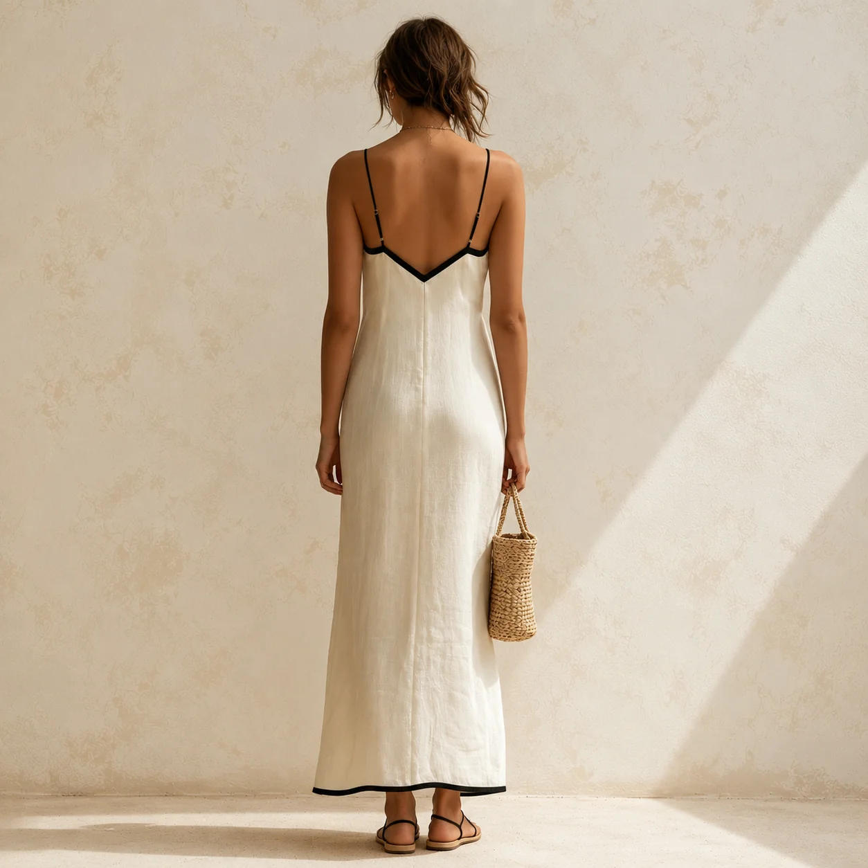 ADARA- Vestido Maxi Geometrico