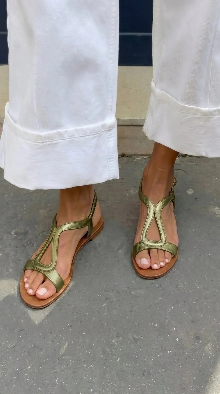 Sandalias Doradas Sol