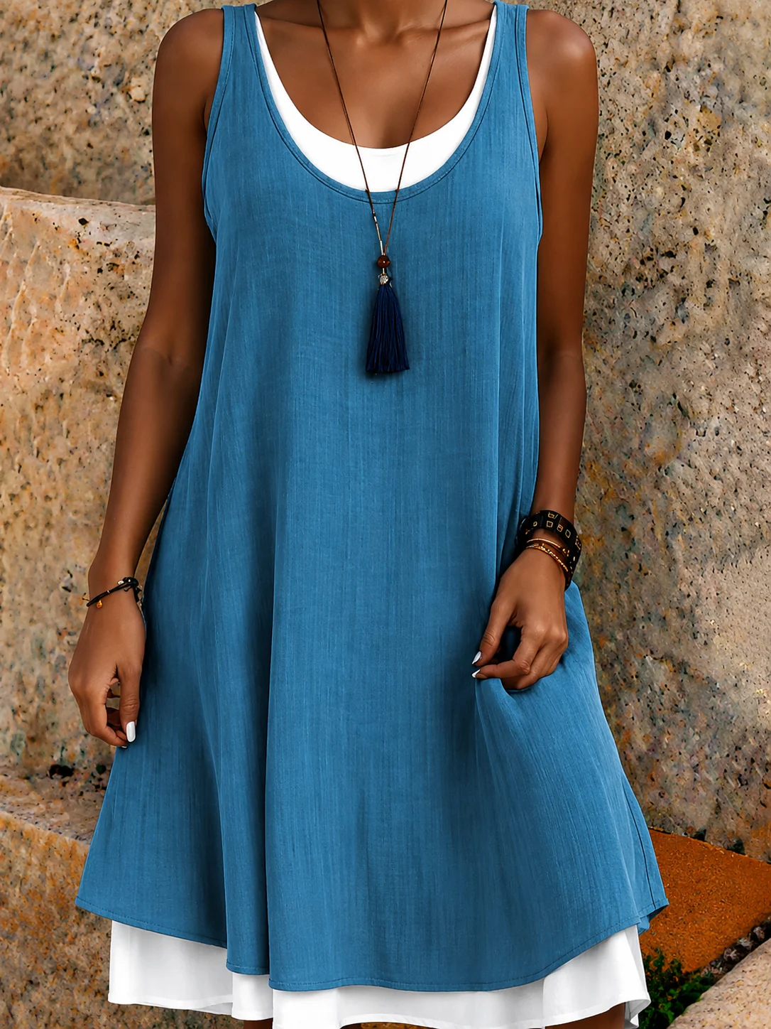 Vestido veraniego de capas - Ria