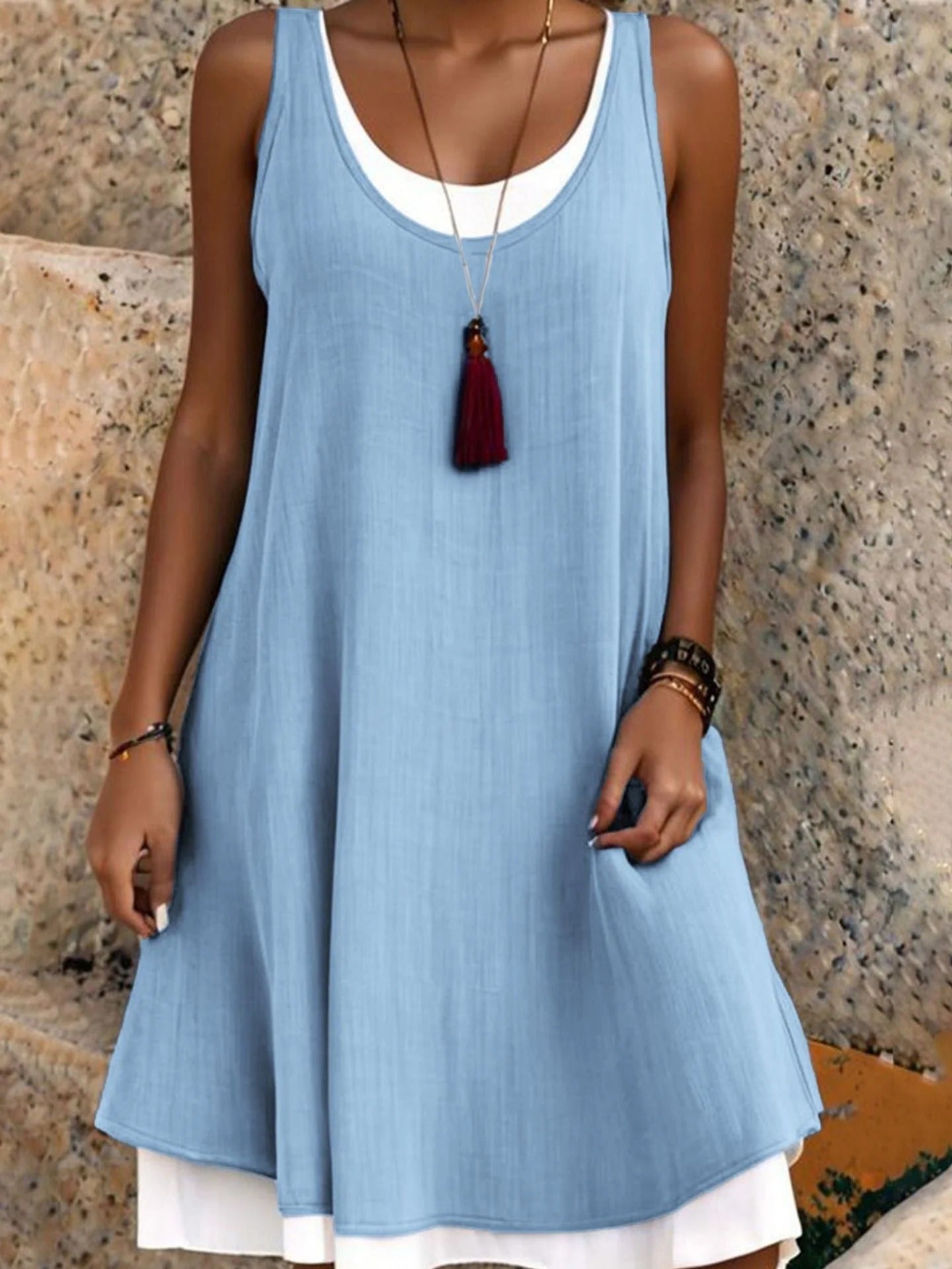 Vestido veraniego de capas - Ria