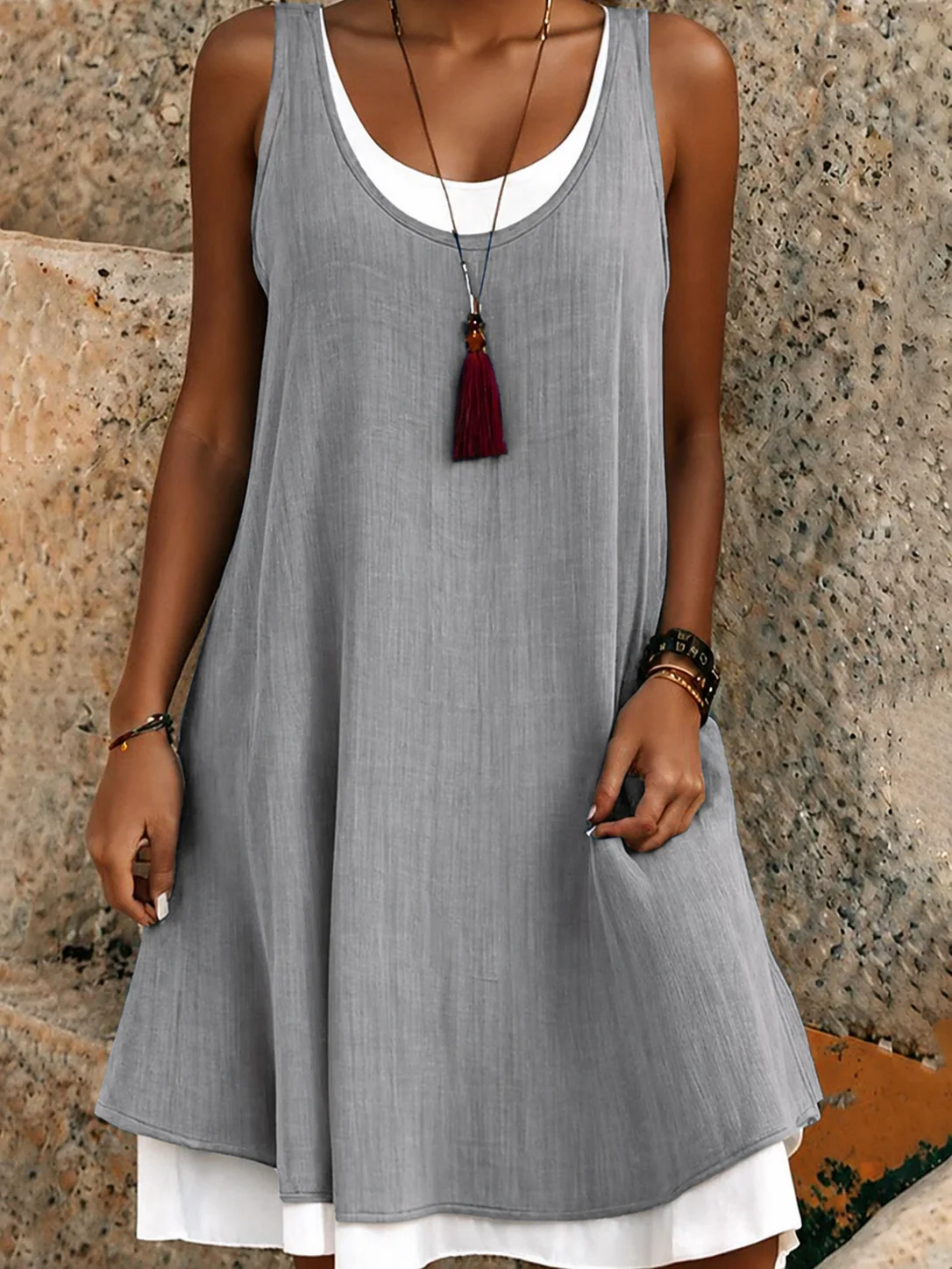 Vestido veraniego de capas - Ria