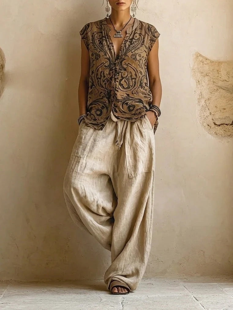 Conjunto bohemio fluido en capas - Virginia