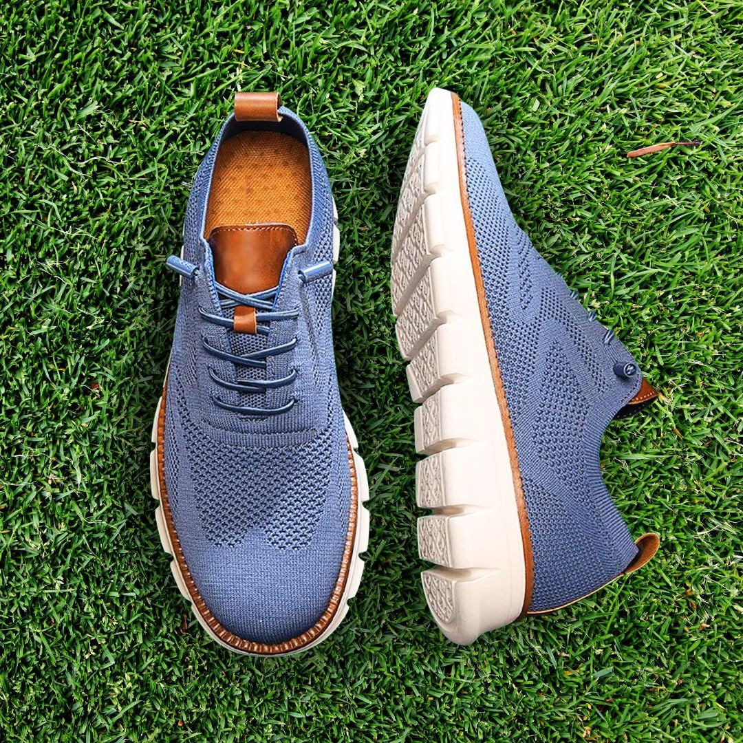 Zapatos Transpirables Ultracomfort: Azul-blanco